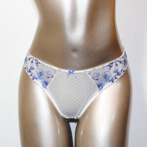 Aubade Paris Sample Allée des Plaisirs White and blue panties S